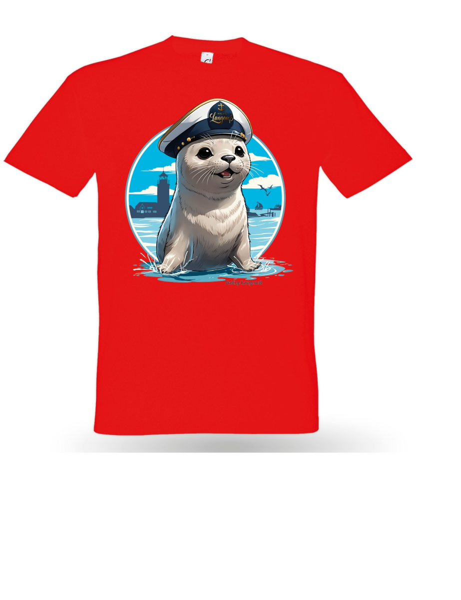 Kinder T-Shirt - Kleiner Seehund - Rot